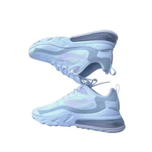 Nike Air Max 270 React Sneakers Pink/White Women's 12 - Picture 6 of 10